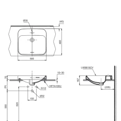 Chậu rửa lavabo đặt bàn TOTO LT5615C