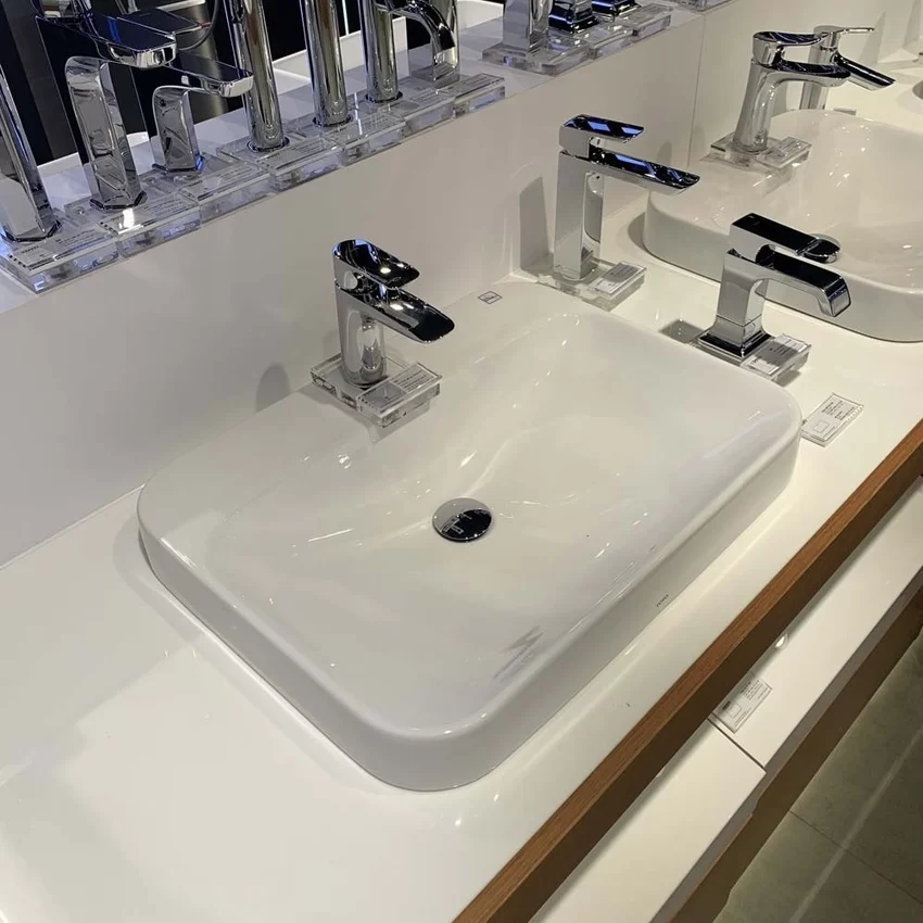 Chậu rửa lavabo đặt bàn TOTO LT5616C 20 Chậu rửa lavabo đặt bàn TOTO LT5616C