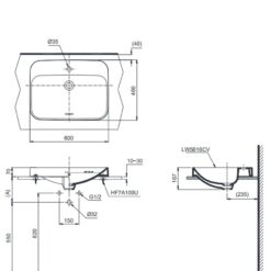 Chậu rửa lavabo đặt bàn TOTO LT5616C