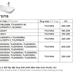 Chậu rửa lavabo đặt bàn TOTO LT5715