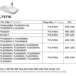 Chậu rửa lavabo đặt bàn TOTO LT5716 14 Chậu rửa lavabo đặt bàn TOTO LT5716