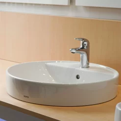 Chậu rửa lavabo đặt bàn TOTO LT700CTR 14 Chậu rửa lavabo đặt bàn TOTO LT700CTR