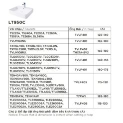Chậu rửa lavabo đặt bàn TOTO LT950C