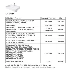 Chậu rửa lavabo đặt bàn TOTO LT951C