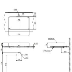 Chậu rửa lavabo đặt bàn TOTO LT952
