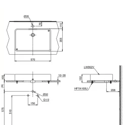 Chậu rửa lavabo đặt bàn TOTO LT952
