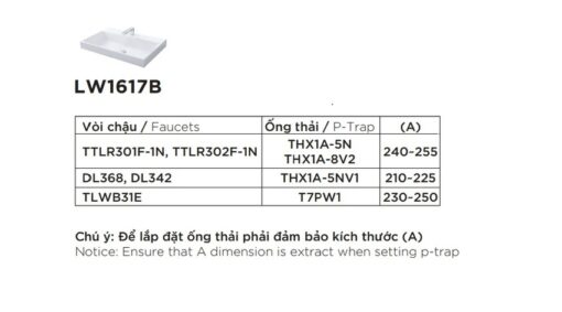Chậu rửa lavabo đặt bàn TOTO LW1617C