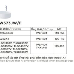 Chậu rửa lavabo đặt bàn TOTO LW573JWF