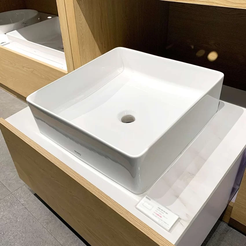 Chậu Rửa Lavabo TOTO LW574JWF Chậu Rửa Lavabo Đặt Bàn TOTO LW574JWF - Hình 2