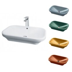 Chậu rửa lavabo đặt bàn TOTO LW630JW/F chậu men màu