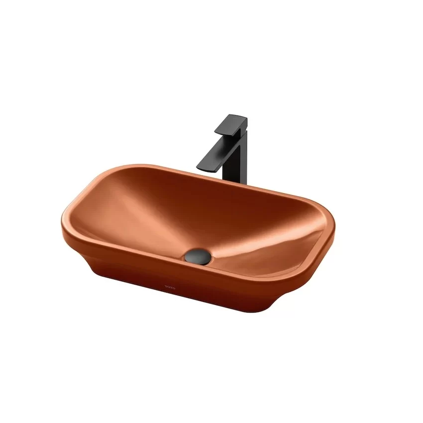 Chậu rửa lavabo đặt bàn TOTO LW630JW/F chậu men màu 8 Chậu rửa lavabo đặt bàn TOTO LW630JW/F chậu men màu