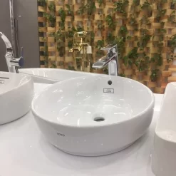 Chậu rửa lavabo đặt bàn TOTO LW895JW/F 13 Chậu rửa lavabo đặt bàn TOTO LW895JW/F