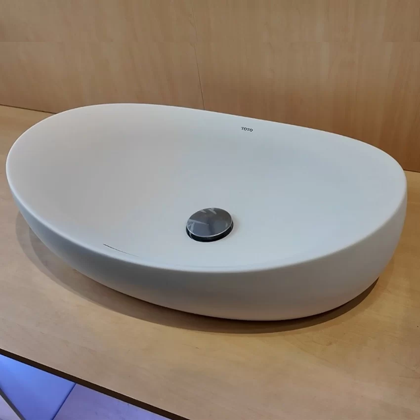 Chậu rửa lavabo đặt bàn TOTO PJS01WE đá cẩm thạch nhân tạo 20 Chậu rửa lavabo TOTO PJS01WE cho phòng tắm hiện đại - PJS01WE