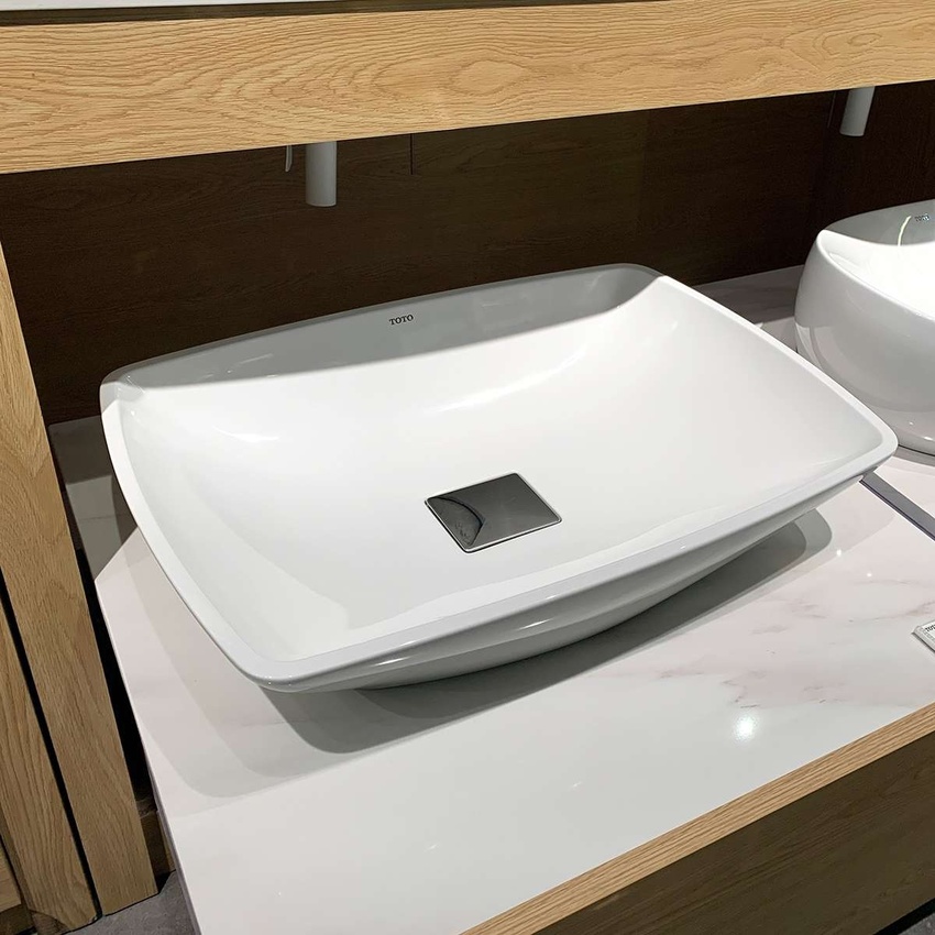 Chậu rửa lavabo TOTO PJS02WE đá cẩm thạch nhân tạo