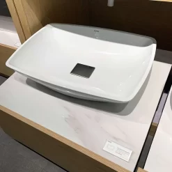 Chậu rửa lavabo đặt bàn TOTO PJS02WE đá cẩm thạch nhân tạo 12 Chậu rửa lavabo đặt bàn TOTO PJS02WE đá cẩm thạch nhân tạo
