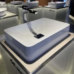 Chậu rửa lavabo đặt bàn TOTO PJS03WE đá cẩm thạch nhân tạo
