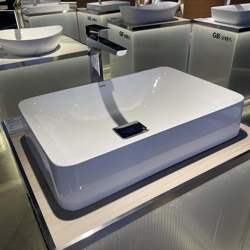 Thiết Kế Chậu Rửa Lavabo Đặt Bàn TOTO PJS03WE