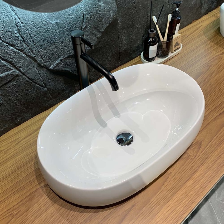 Chậu rửa lavabo đặt bàn TOTO PJS05WE đá cẩm thạch nhân tạo