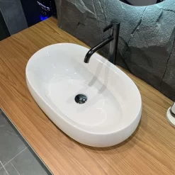 Chậu rửa lavabo đặt bàn TOTO PJS05WE đá cẩm thạch nhân tạo