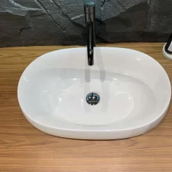 Chậu rửa lavabo đặt bàn TOTO PJS05WE đá cẩm thạch nhân tạo