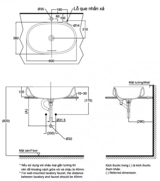 Chậu rửa lavabo đặt bàn TOTO PJS05WE đá cẩm thạch nhân tạo