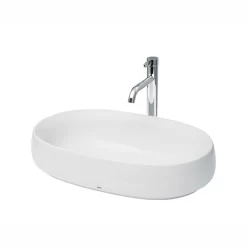Chậu rửa lavabo đặt bàn TOTO PJS05WE đá cẩm thạch nhân tạo
