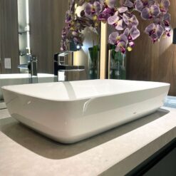 Chậu rửa lavabo đặt bàn TOTO PJS06WE đá cẩm thạch nhân tạo