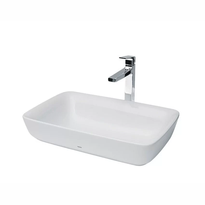 Chậu rửa lavabo đặt bàn TOTO PJS06WE đá cẩm thạch nhân tạo 12 Chậu rửa lavabo đặt bàn TOTO PJS06WE đá cẩm thạch nhân tạo