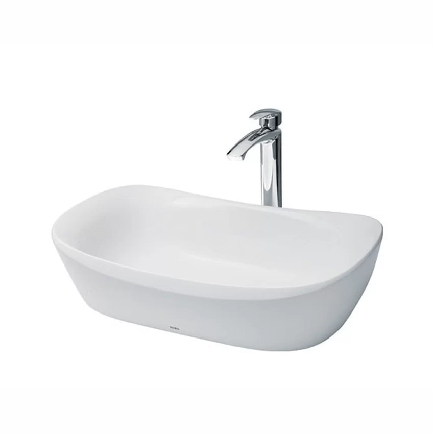Chậu rửa lavabo TOTO PJS07WE PJS07WE Đá Cẩm Thạch Nhân Tạo Chậu rửa lavabo TOTO PJS07WE