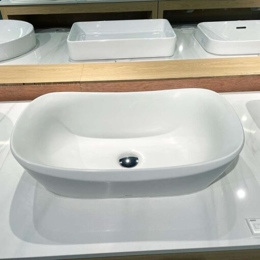 Chậu rửa lavabo đặt bàn TOTO PJS07WE#MW / PJS07WE#GW đá cẩm thạch nhân tạo
