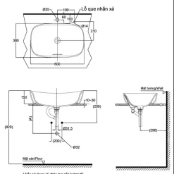 Chậu rửa lavabo đặt bàn TOTO PJS07WE / PJS07WE đá cẩm thạch nhân tạo 19 Chậu rửa lavabo đặt bàn TOTO PJS07WE#MW / PJS07WE#GW đá cẩm thạch nhân tạo