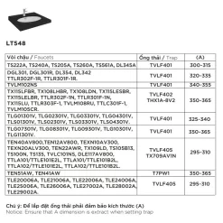 Chậu rửa mặt lavabo âm bàn TOTO LT548#XW