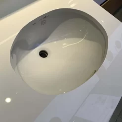 Chậu rửa mặt lavabo âm bàn TOTO LW1505V#XW TL516GV kèm giá đỡ