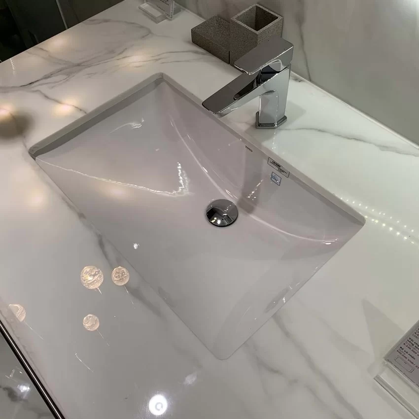 Chậu rửa mặt lavabo âm bàn TOTO LW1535V TL516GV kèm giá đỡ 23 Chậu rửa mặt lavabo âm bàn TOTO LW1535V TL516GV - 2