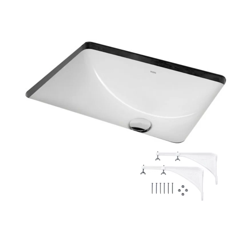 Chậu rửa mặt lavabo âm bàn TOTO LW1535V TL516GV kèm giá đỡ 10 Chậu rửa mặt lavabo âm bàn TOTO LW1535V#XW TL516GV kèm giá đỡ