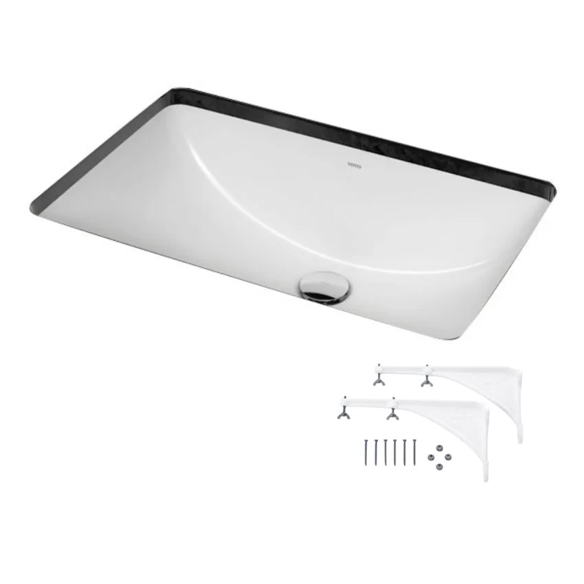 Chậu rửa mặt lavabo âm bàn TOTO LW1536V TL516GV kèm giá đỡ 8 Chậu rửa mặt lavabo âm bàn TOTO LW1536V#XW TL516GV kèm giá đỡ