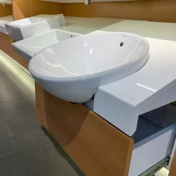 Chậu rửa mặt lavabo bán âm TOTO LT533R 12 Chậu rửa mặt lavabo bán âm TOTO LT533R