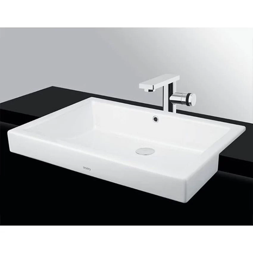 Chậu rửa mặt lavabo bán âm TOTO LW646JW/F - Hình 6 Chậu rửa mặt lavabo bán âm TOTO LW646JW/F 6