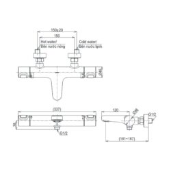 Củ sen tắm nhiệt độ TOTO TBV09400V