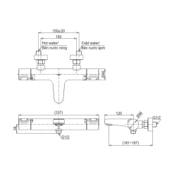 Củ sen tắm nhiệt độ TOTO TBV09400V