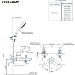 Củ sen tắm nóng lạnh GB Series TOTO TBG10302VA (TBG10302V)