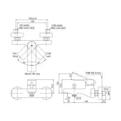 Củ sen tắm nóng lạnh GT Series TOTO TBG13302A