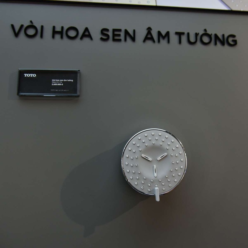 Đầu phun sen TOTO TBW07017A âm tường dòng L loại tròn 2 chế độ - Ảnh 2