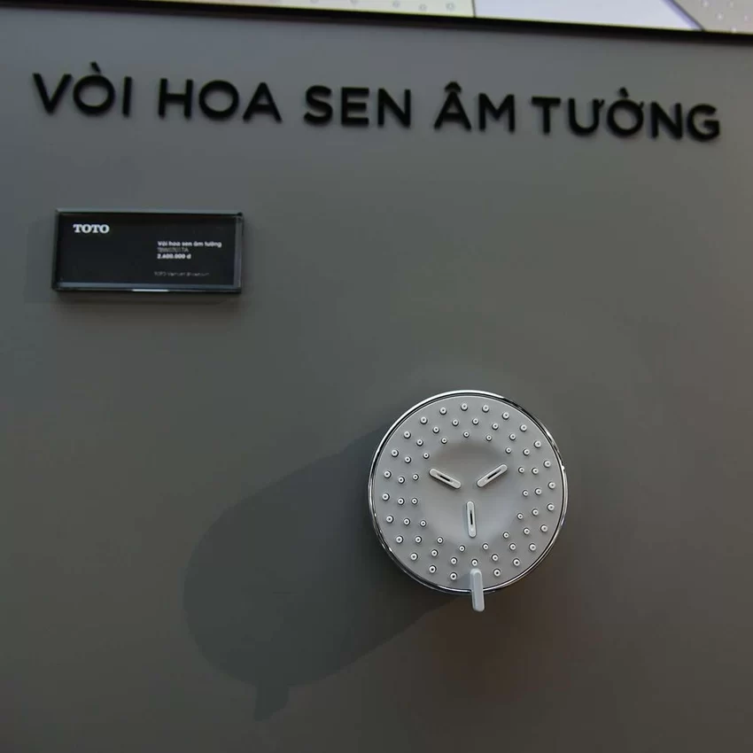 SKU: TBW07017A - Đầu phun sen TOTO TBW07017A Đầu phun sen TOTO TBW07017A âm tường dòng L loại tròn 2 chế độ - Ảnh 2
