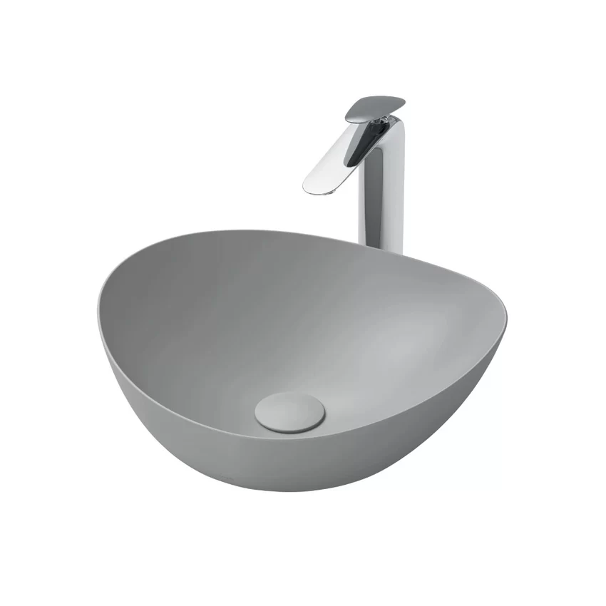 Chậu rửa lavabo đặt bàn TOTO LT4704G17 Linear Ceram (bộ thoát thải VM5D417V) 11 Chậu rửa lavabo đặt bàn TOTO LT4704G17 Linear Ceram (bộ thoát thải VM5D417V)