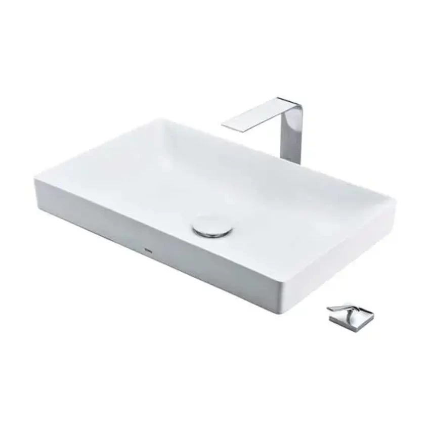 Chậu rửa lavabo đặt bàn TOTO LT4715G17 Linear Ceram (bộ thoát thải VM5D417V) 14 Chậu rửa lavabo đặt bàn TOTO LT4715G17 Linear Ceram (bộ thoát thải VM5D417V)