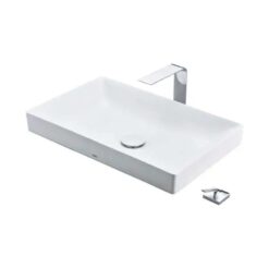 Chậu rửa lavabo đặt bàn TOTO LT4716G17 Linear Ceram siêu mỏng (bộ thoát thải VM5D417V)