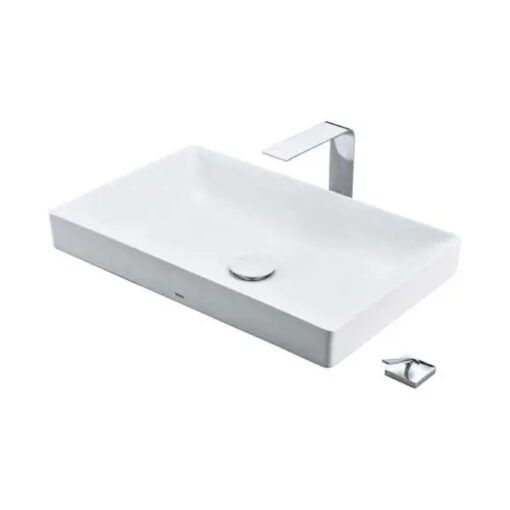 Chậu rửa lavabo đặt bàn TOTO LT4716G17 Linear Ceram siêu mỏng (bộ thoát thải VM5D417V)