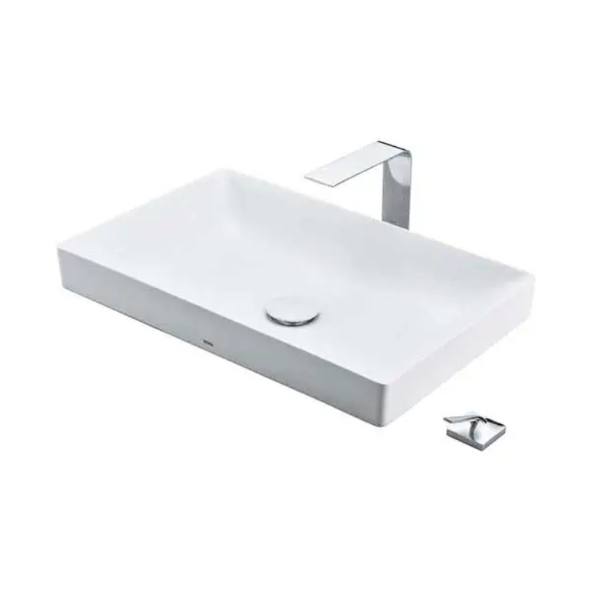 Chậu rửa lavabo đặt bàn TOTO LT4716G17 Linear Ceram - Hải Yến Home Chậu rửa lavabo TOTO LT4716G17 - Hải Yến Home