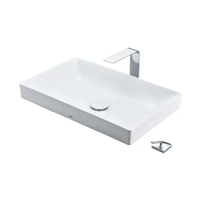 Chậu rửa lavabo đặt bàn TOTO LT4716G19 Linear Ceram (bộ thoát thải VM5D419V) 14 Chậu rửa lavabo đặt bàn TOTO LT4716G19 Linear Ceram (bộ thoát thải VM5D419V)